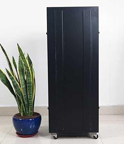 Trade Show Carrying Rolling Hard Case(Inner Dimension: 37¾"x14¼"x13½") Holds Equipment and Accessories for Conference Exhibition and Travel Double Straps