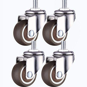 Casters Universal Swivel Chair Wheels 1.5 inch & 2 inch - Set of 5
