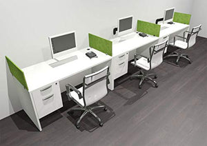 UTM Furniture Modern Acoustic Divider Office Workstation Desk Set, OF-CPN-SPRA25