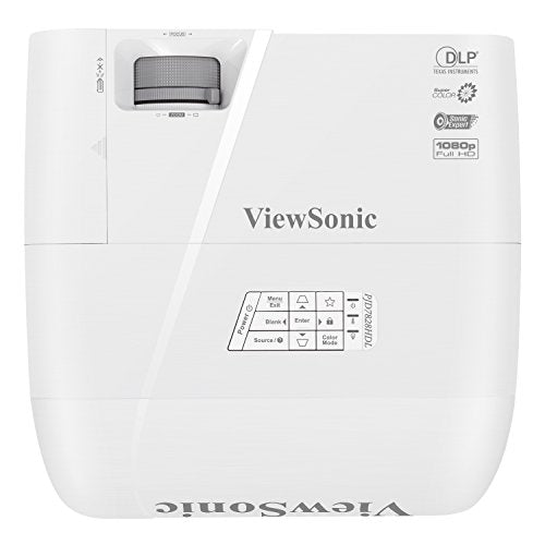 ViewSonic PJD7828HDL 3200 Lumens Full HD 1080p Shorter Throw Home Theater Projector with 3D DLP and HDMI