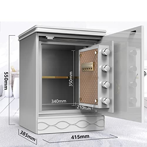 JTKDL Safe Box, Cabinet Hidden Safe, Anti-Theft Bedside Cabinet Deposit Box, Password Fingerprint, Sensitive Alarm System