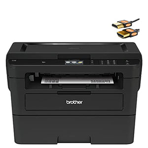 Brother HL-L2395DW Compact Monochrome All-in-One Laser Printer - Print Scan Copy - 2.7" Color LCD I Wireless Connectivity- Mobile Printing - Auto 2-Sided Printing - 36 Pages/Min + iCarp HDMI Cable
