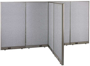 GOF Freestanding T-Shaped Office Partition - Large Fabric Room Divider Panel, 60" D x 120" W x 72" H