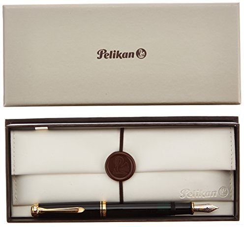 PELIKAN Souveran Fountain Pen, Extra Fine, Black (980110)