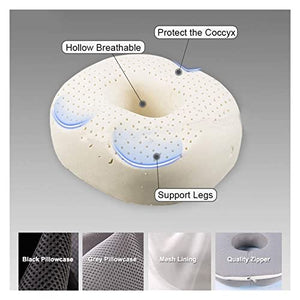 KSDCDF Memory Foam Seat Cushion for Office Chair - Coccyx Pad for Back Pain Relief