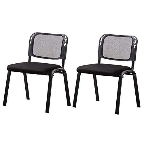 Heavy Duty Steel Framed Mesh Upholstered Stackable Meeting Chairs - Black