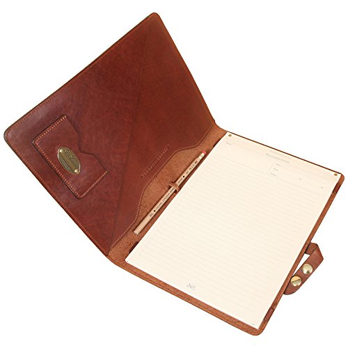 Brown Leather Tablet Portfolio Case No. 18 - USA Made, Fits iPad | Col. Littleton