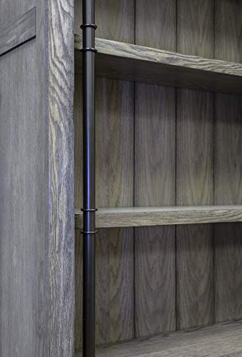 Martin Furniture AE4094Gx2-AE402 Avondale 2 Bookcase Wall Gray,
