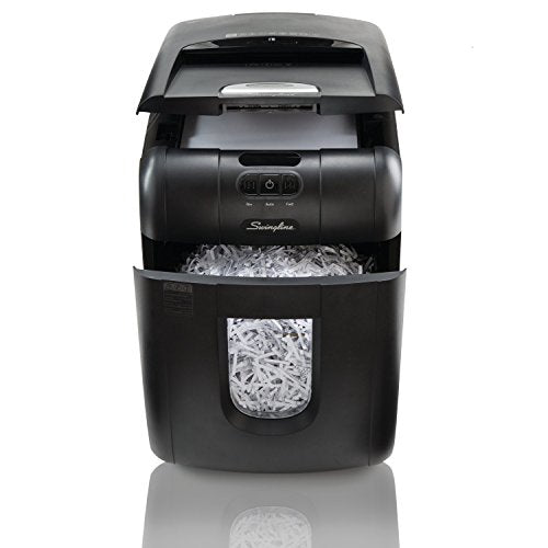 Swingline Paper Shredder, Auto Feed, 130 Sheet Capacity, Super Cross-Cut, 1-2 Users, Stack-and-Shred 130X (1757571)