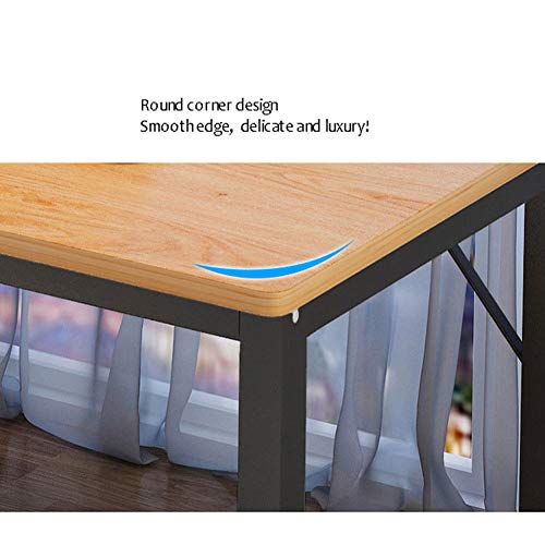 AJIU Computer Desk 39" Modern Office Desk PC Laptop Table for Study Writing Home Office Workstation,Yellow