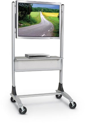 Balt Platinum LCD Cart with Casters, 35-Inch by 25-1/2-Inch by 67-Inch, Silver