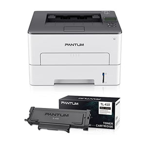 Monochrome Laser Printer Black and White Printer Wireless Small Computer Printer with Auto Duplex 2-Sided Printer Home Use with Mobile Printing and School Student, 30ppm Pantum P3012DW with TL-410