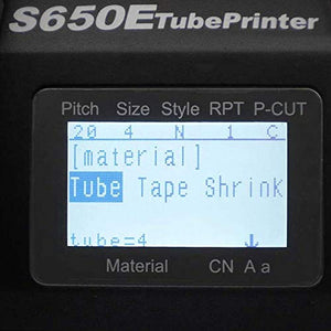 PVC Tube Printer S650E Cable ID Label Printer Wire Marking Machine for Ferrule Label Tape Printing Wire Maker