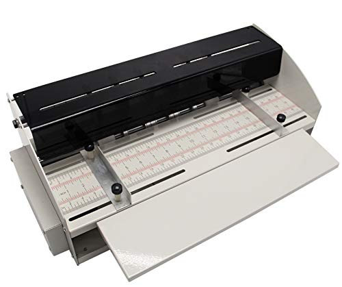 NEWTRY 110V 18.5inch 470mm Electric Creasing Machine Creaser Scorer Perforator Cutter 3in1 Combo Paper Cutting Creasing Perforating Machine