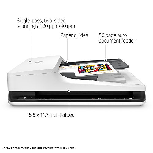 HP ScanJet Pro 2500 f1 Flatbed OCR Scanner