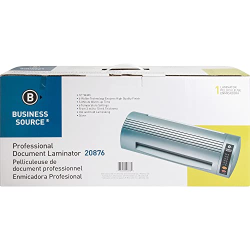 Business Source 20876 Document Laminator - Menu Size 12-Inch Putty