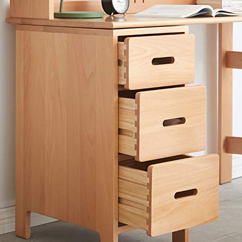QWERTP Large Computer Desk with Hutch and Bookshelf,Simple Office Desk Workstation,Study Writing Desk for Home,Multifunctional Storage, Cabinet Body Can Be Interchanged Left and Right,D