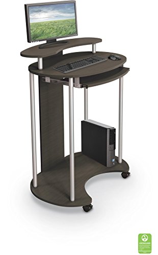 Balt 91105 Up-Rite Standing Mobile Workstation Teak
