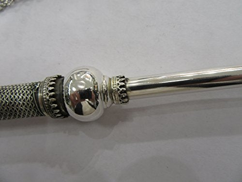 Yad Sterling Silver Filigree Torah Pointer 10" with Chain by Yad