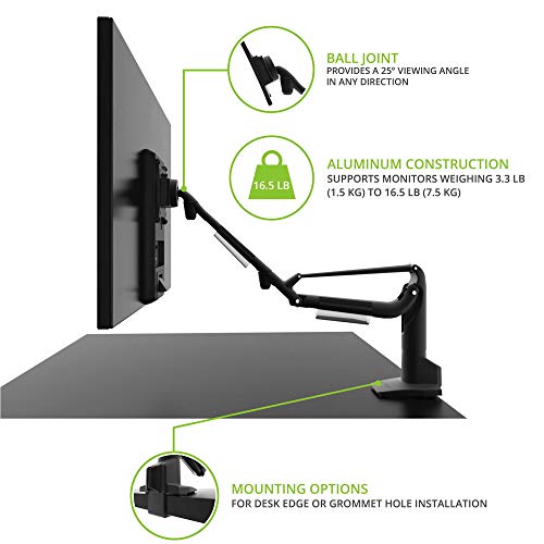 Kanto DMS1000 Desktop Mount for 17-inch to 32-inch Displays (Black)