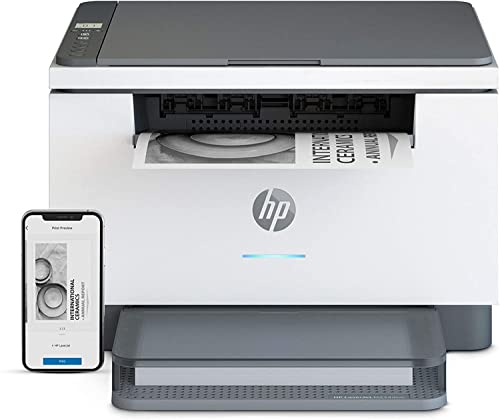 HP Laserjet MFP M234dwe Wireless Black and White All-in-One Printer, Print Scan Copy, Auto 2-Sided Printing, 30 ppm,Ahaghug Printer Cable