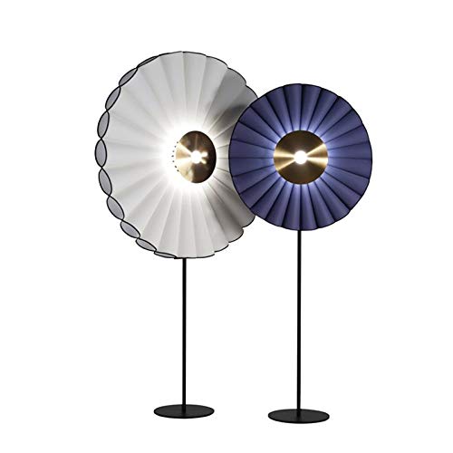 EESHHA LED Postmodern Floor Lamp - White Fabric, Warm White Light, H178cm