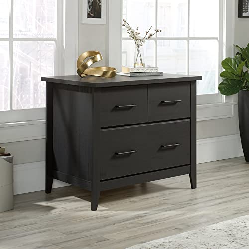 Sauder Summit Station Lateral File Cabinet, Raven Oak