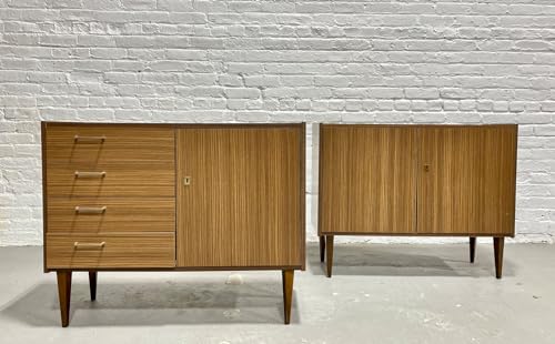 Lschool Mid Century Modern Laminate CREDENZAS/Cabinets, Made in Germany, c. 1960's