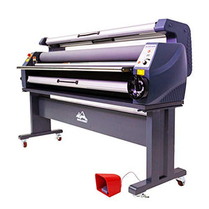 POVOKICI 110V 63in Cold Roll Laminator - Enhanced Version Heat Assisted Wide Format Laminating Machine