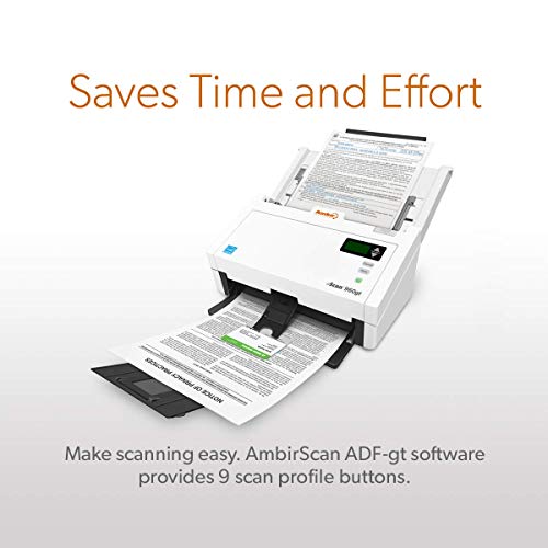 Ambir nScan 960gt High-Speed ADF Scanner with AmbirScan ADF-gt Software (DS960GT-AS)
