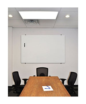 Offex 60"W x 40"H Magnetic Wall Mounted Glass Board
