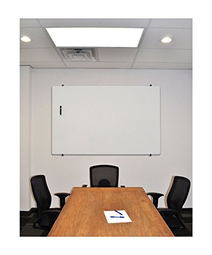 Offex 60"W x 40"H Magnetic Wall Mounted Glass Board