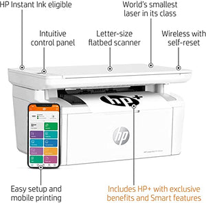 HP Laserjet MFP M140we Wireless Monochrome Printer with HP+ and Bonus 6 Months Instant Ink, Print & Copy & Scan, Mobile Printing, 21 ppm, Intuitive Control Panel, Wi-Fi, USB 2.0, Bundled Printer Cable