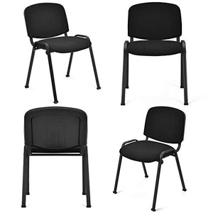 Casart Stackable Conference Chair Set - 5 PCS, Steel Frame, Ergonomic Design, Sponge Seat & Back - Office Furniture