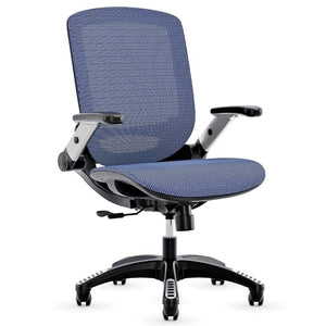 GABRYLLY Ergonomic Office Chair - Mesh Desk Chair with Adjustable Arms and Lumbar Support, Blue