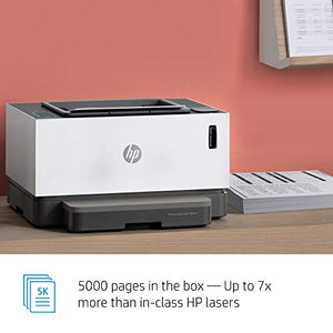 HP Neverstop Laser Printer 1001nw, Wireless Laser with Cartridge-Free Monochrome Toner Tank (5HG80A)