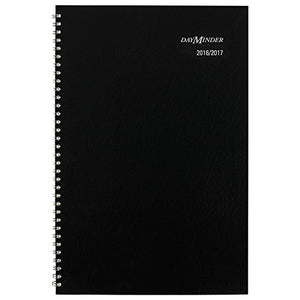 DayMinder Academic Year Monthly Planner, July 2016 - August 2017, 7-7/8"x11-7/8", Black (AY200)