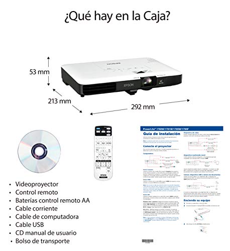 Epson PowerLite 1780W Wireless WXGA 3LCD Projector