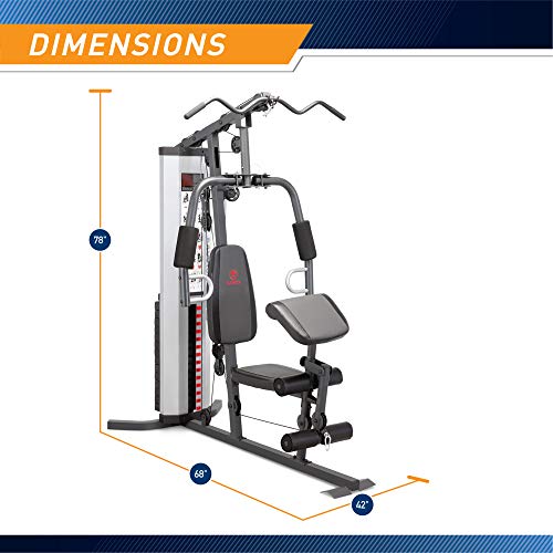 Marcy MWM-988 Multifunction Steel Home Gym 150lb Weight Stack Machine
