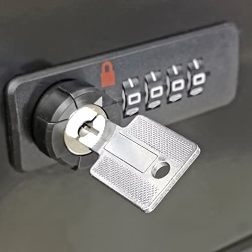 FixtureDisplays® Cell Phone Storage Locker, 25 Doors, Resettable Combination Locks, Black 19155-25ASC