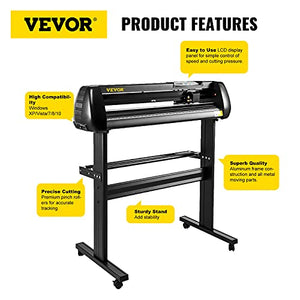 VEVOR 34" Vinyl Cutter Machine with Floor Stand and SignMaster Software