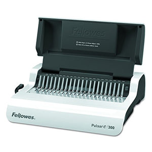 Fellowes 5216701 Pulsar Electric Comb Binding System, 300 Sheets, 17 x 15 3/8 x 5 1/8, White