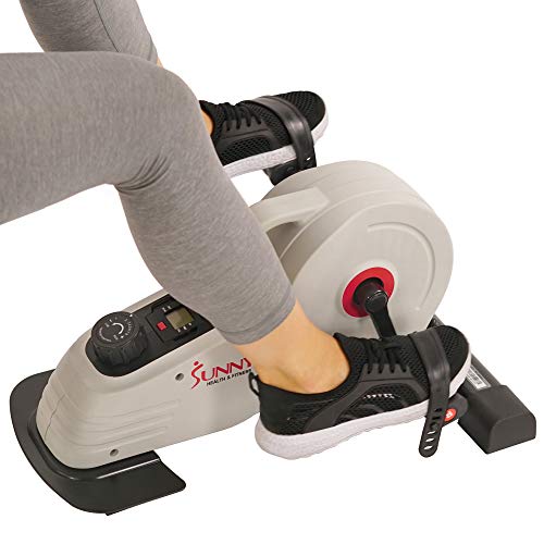 Sunny Health and Fitness Magnetic Under Desk Mini Bike Pedal Exerciser