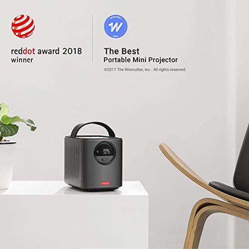 Nebula, by Anker, Mars II 300 ANSI Lumen Home Theater Portable Projector with 720p 30 to 150 Inch DLP Picture, Outdoor Projector, 10W Speakers, Android 7.1, 1-Second Autofocus (Renewed)