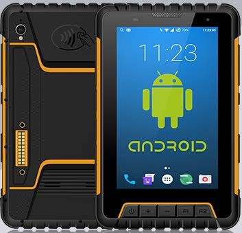 GAOTek Handheld Rugged Industrial Tablet with Zebra 1D 2D Array Imager Barcode Scanner Android 6.0 Support Wireless WiFi 4G LTE NFC RFID Reader, IP67 Rugged Tablet, 7 Inch Screen -TABLET-102 -AD