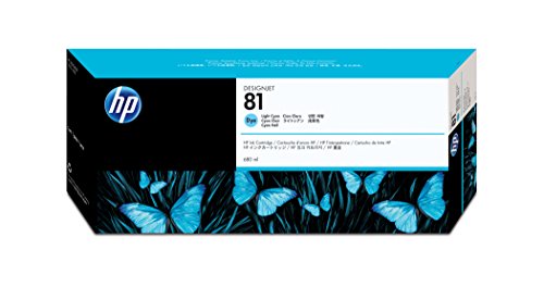 HP 81 C4934A Ink Cartridge for DesignJet 5000 series, 680ml, Light Cyan