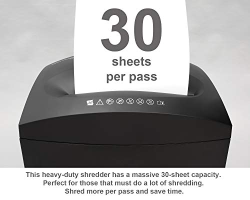 Sentinel Pro FS3150PA 30-Sheet Strip-Cut Heavy Duty Paper Shredder with 8.14 gal Capacity