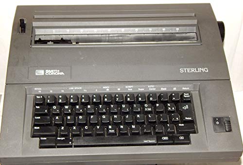 Electric Typewriter Smith Corona Model 5B-1 Sterling - Portable Quiet Gray (Renewed)