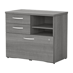 Bush Business Furniture Studio C Office Storage Cabinet, Platinum Gray (SCF130PGSU)