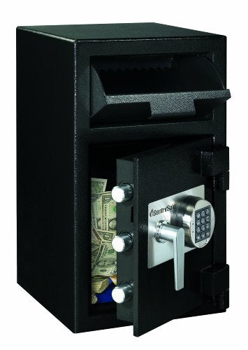 Sentry Safe DH109E Depository Safe, 1.09 ft3, 14w x 15-3/5d x 24h, Black (SENDH109E)